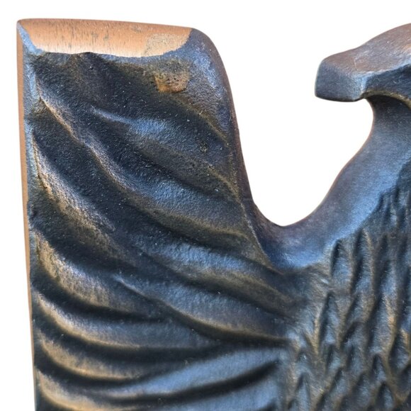 Vintage Eagle Bookend Cast Metal Single Book End Patriotic Library Office Decor - Picture 7 of 10